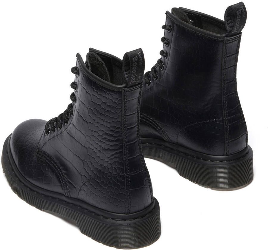 Dr. Martens Laarzen 1460 Croco 8 Eye Boot Black New Vibrance Croco - Foto 3