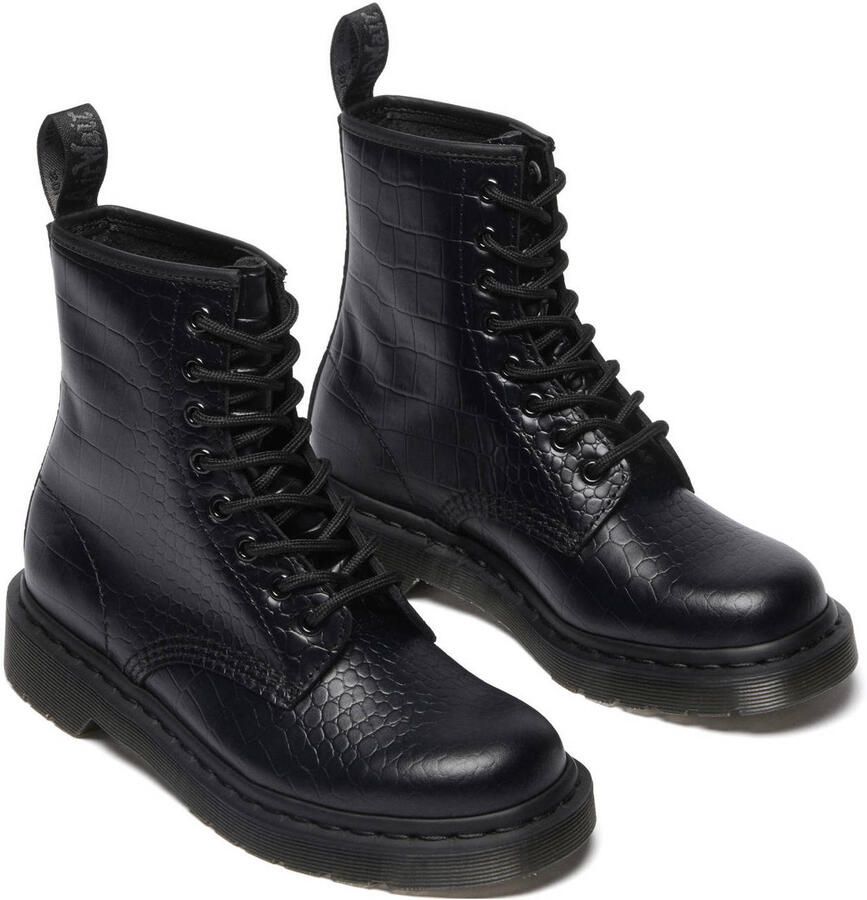 Dr. Martens Laarzen 1460 Croco 8 Eye Boot Black New Vibrance Croco - Foto 2