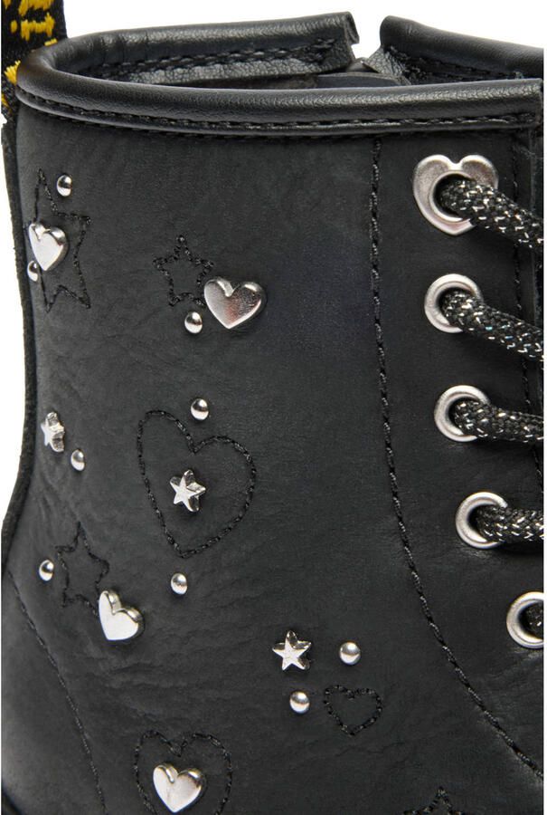 Dr. Martens 1460 Hs leren enkelboots met studs zwart