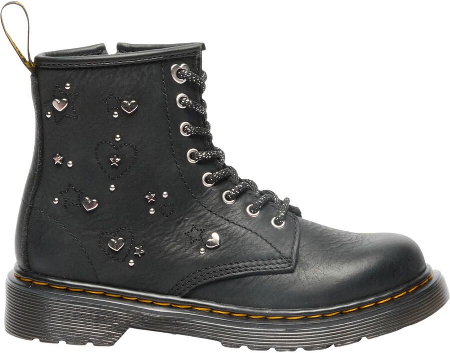 Dr. Martens 1460 Hs leren enkelboots met studs zwart - Foto 2