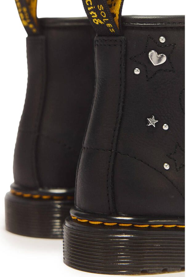 Dr. Martens 1460 Hs T leren enkelboots met studs zwart - Foto 2