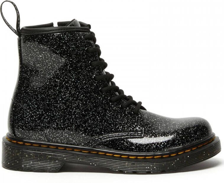 Dr Martens Dr. Martens 1460 J Cosmic Glitter lak veterboots zwart