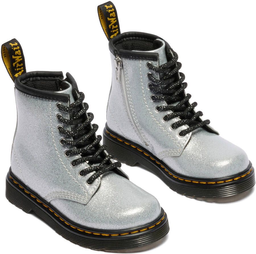 Dr. Martens 1460 leren veterboots glitter zilver - Foto 2