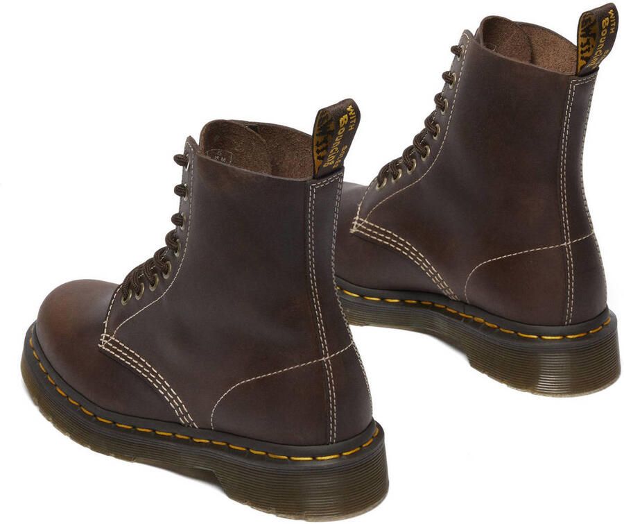 Dr. Martens 1460 Pascal 8 leren veterboots Dark Brown Wyoming - Foto 3