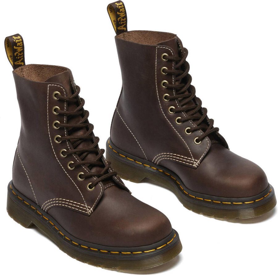 Dr. Martens 1460 Pascal 8 leren veterboots Dark Brown Wyoming - Foto 2