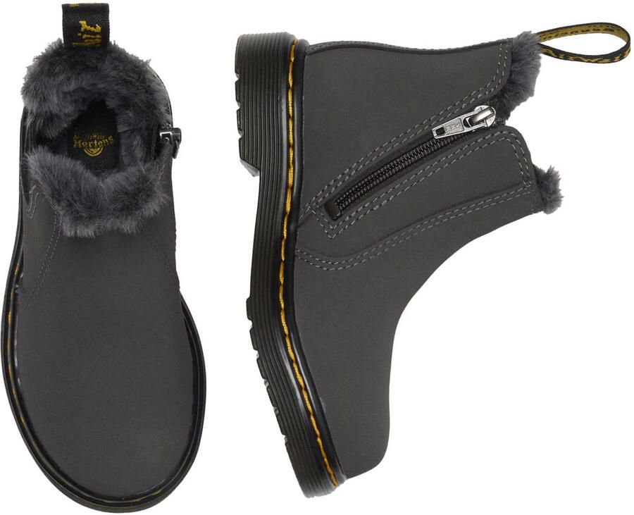 Dr. Martens 2976 Leonore gevoerde suède enkelboots Gunmetal Soho Buck - Foto 2