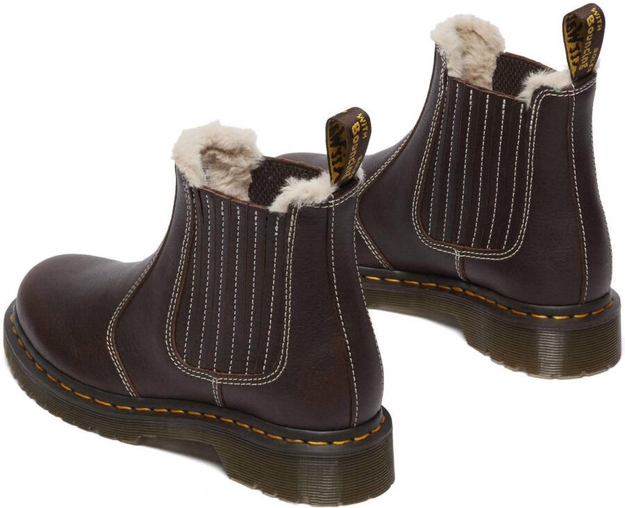 Dr. Martens 2976 Leonore II gevoerde leren chelsea boots Dark Brown Grizzly - Foto 2