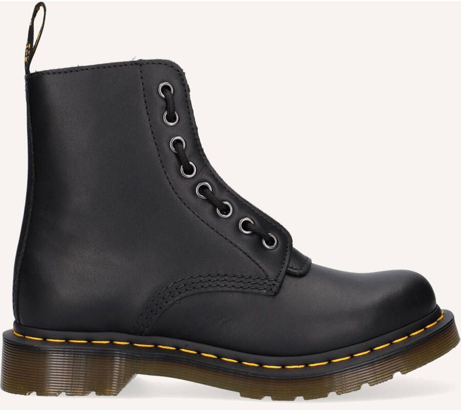 Dr Martens Dr. martens 1460 Pascal Front Zip Dames Veterboots Mat Zwart
