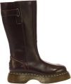 Dr. Martens Laarzen BUZZ HIGH BOOT DARK BROWN MILLED GLOSS - Donkerbruin