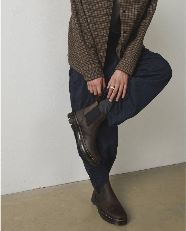 Dr martens Embury Dark Brown Crazy Horse Bruin Leer Chelsea boots Unisex - Foto 7