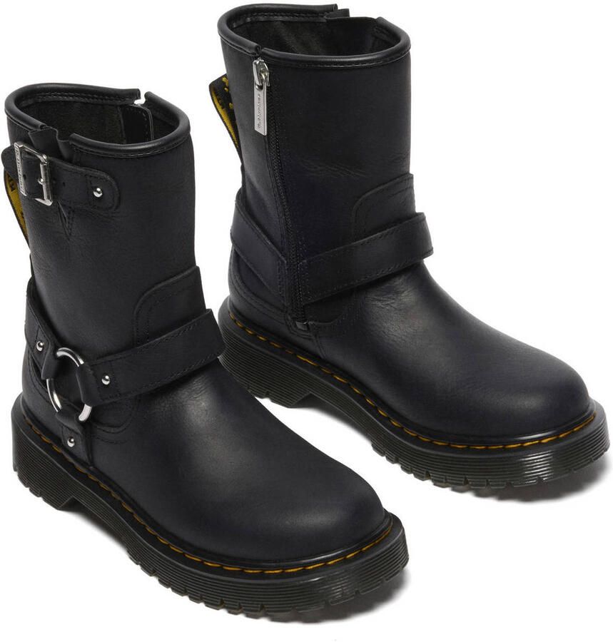 Dr. Martens Genaya J leren bikerboots zwart - Foto 2