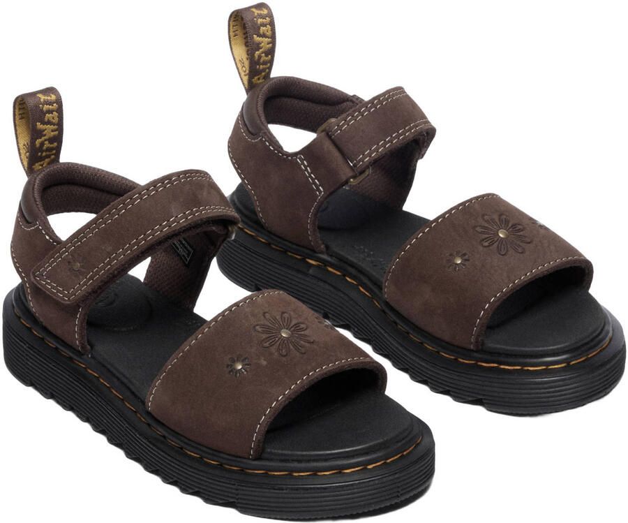 Dr. Martens Peuter Kleuter nubuck sandalen bruin - Foto 7