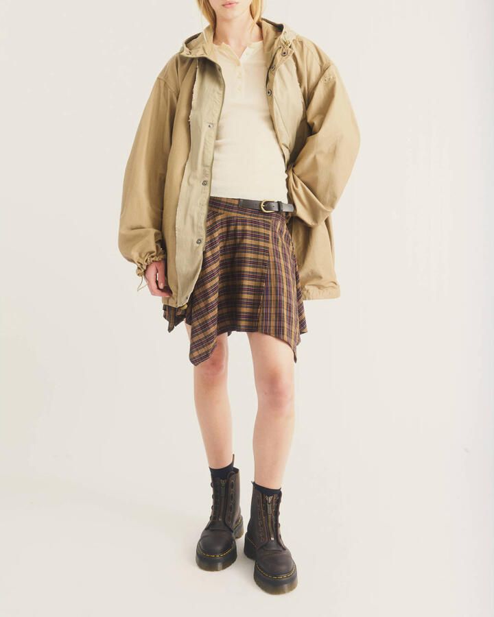 Dr. Martens Sinclair leren enkelboots met plateauzool donkerbruin crazy horse - Foto 7