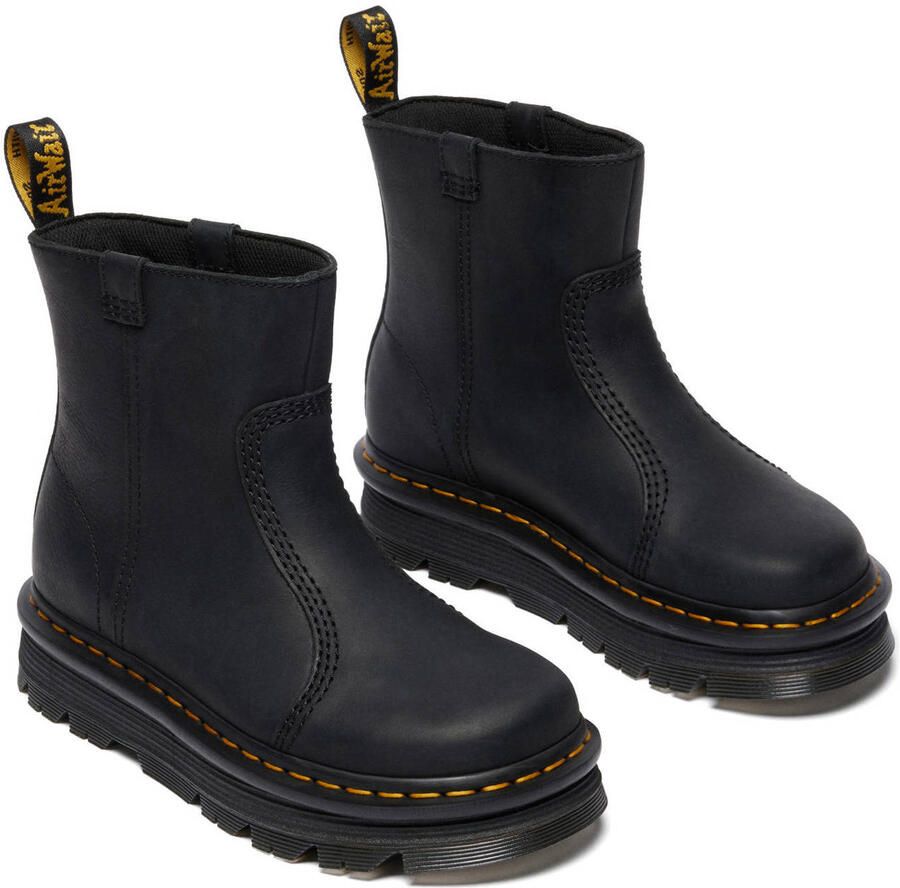 Dr. Martens ZebZag Rigger leren enkelboots Black Wyoming - Foto 2