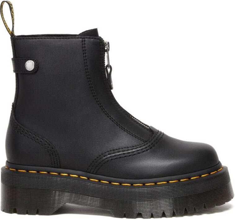 Dr. Martens Jetta Sendal leren enkelboots zwart