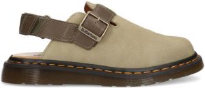Dr. Martens Jorge II suède slippers met hielband kaki
