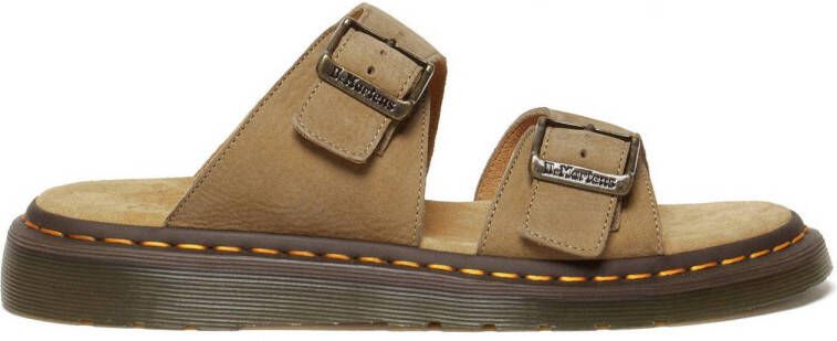 Dr. Martens Beige Leren Sandalen met Ronde Neus Beige Heren