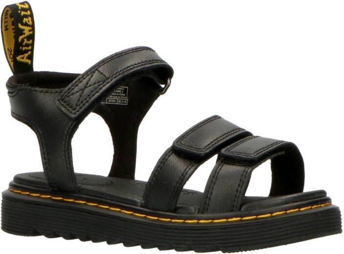 Dr. Martens Klaire J Black T Lamper leren sandalen zwart Leer Effen 30