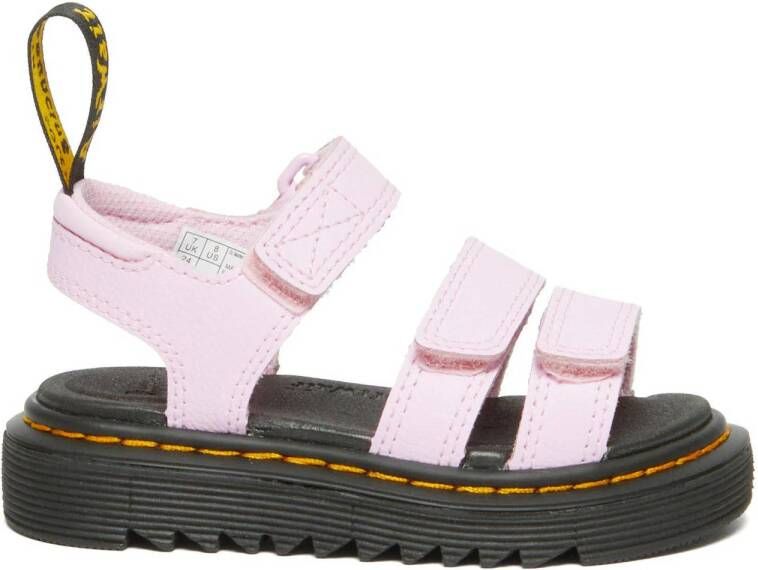 Dr. Martens Klaire T leren sandalen lichtroze Meisjes Leer Effen 22