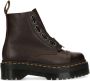 Dr. Martens Sinclair Milled Nappa Burgundy leren plateau enkelboots bruin - Thumbnail 1