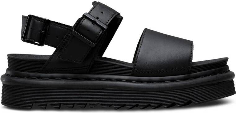 Dr. Martens Voss leren sandalen zwart