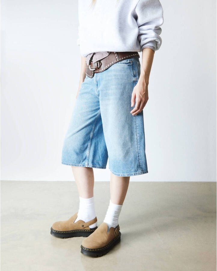Dr. Martens ZebZag mule suède clogs Savannah Tan