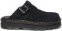 Dr. Martens ZebZag mule suède clogs zwart - Thumbnail 1