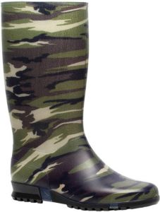 Scapino Dunlop regenlaars met camouflageprint groen