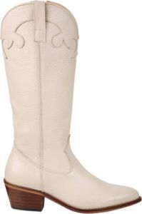 DWRS Boise leren cowboylaarzen off white