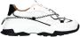 DWRS Bonney chunky leren sneakers wit zwart - Thumbnail 1