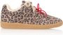 DWRS CARPI leopard teddy gevoerde suède sneakers met panterprint beige zwart - Thumbnail 1