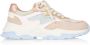 Dwrs Dames Sneakers Chester Denim Rose jeans Jeansblauw - Thumbnail 1