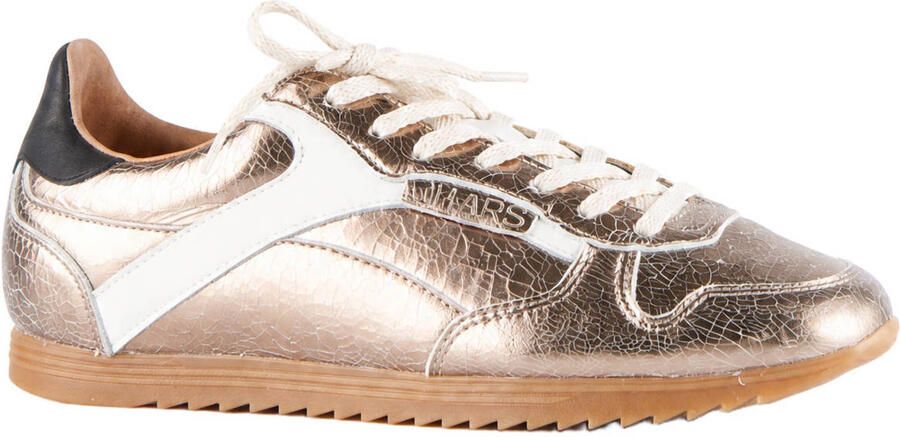 DWRS crackled leren sneakers goud