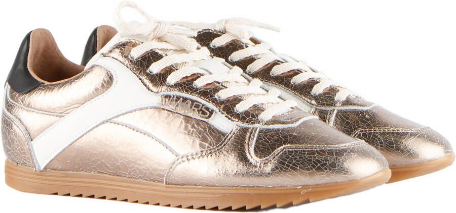 DWRS crackled leren sneakers goud - Foto 3