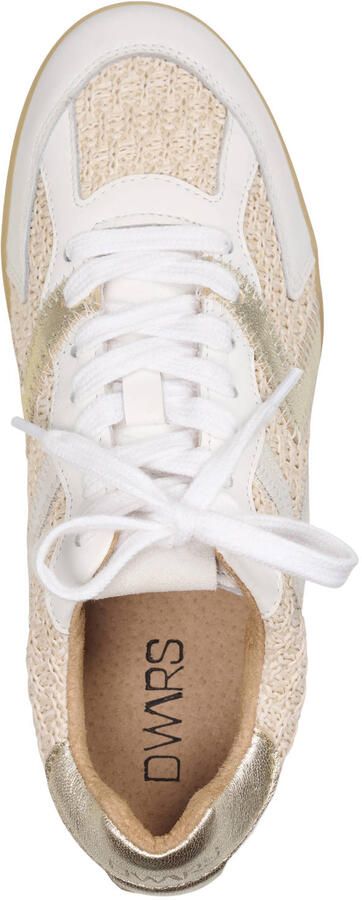 DWRS Hiki Raffia leren sneakers wit beige - Foto 3