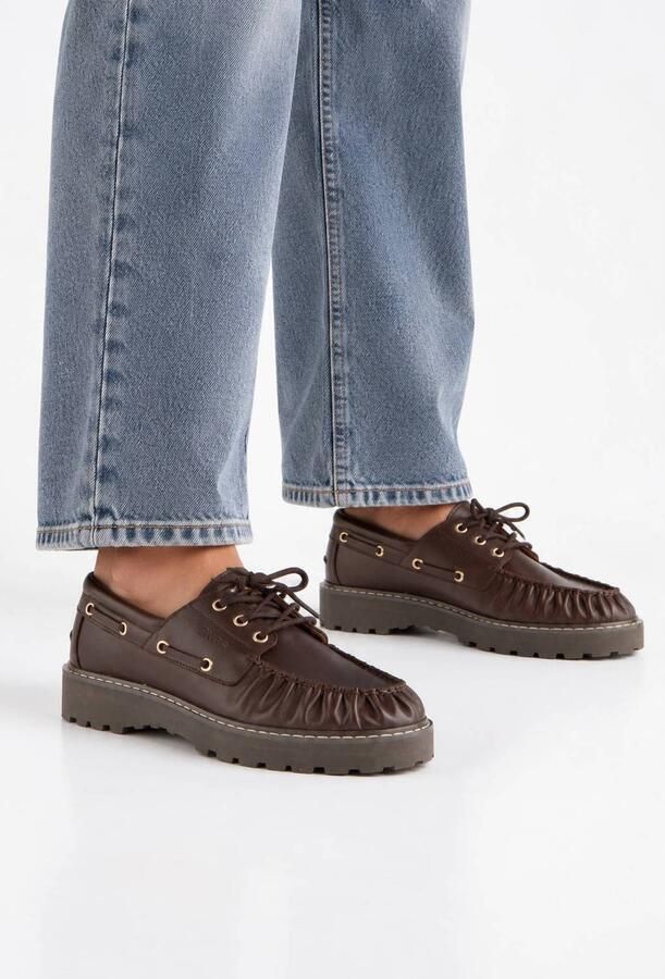 DWRS Hyden leren bootschoenen donkerbruin - Foto 3