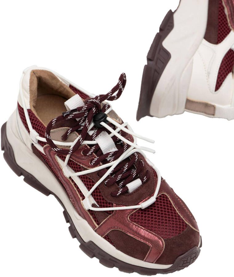 Dwrs Isola B11443-05-4577 Bordeaux Rood Wit