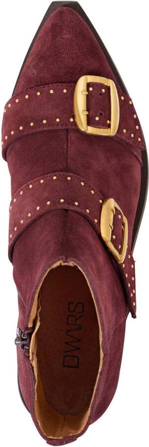 DWRS Karby suède enkellaarzen bordeaux - Foto 3