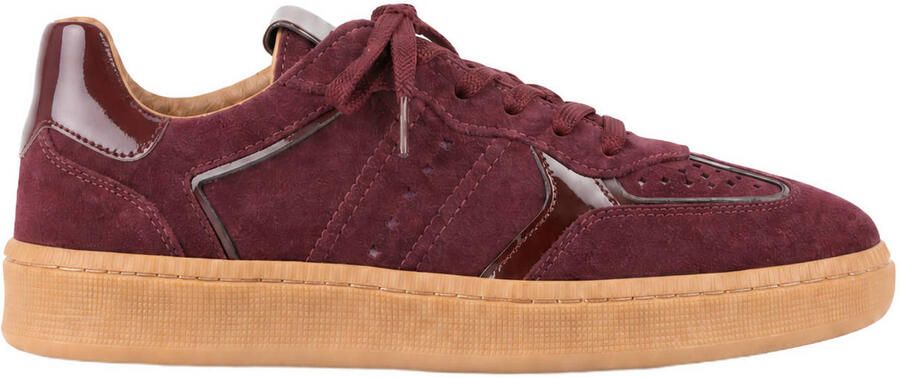 DWRS Mirabel leren sneakers bordeaux