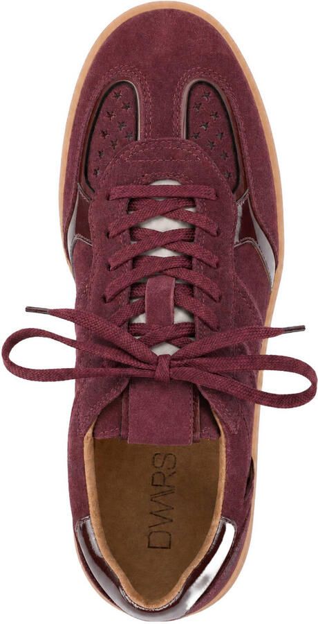 DWRS Mirabel leren sneakers bordeaux - Foto 3