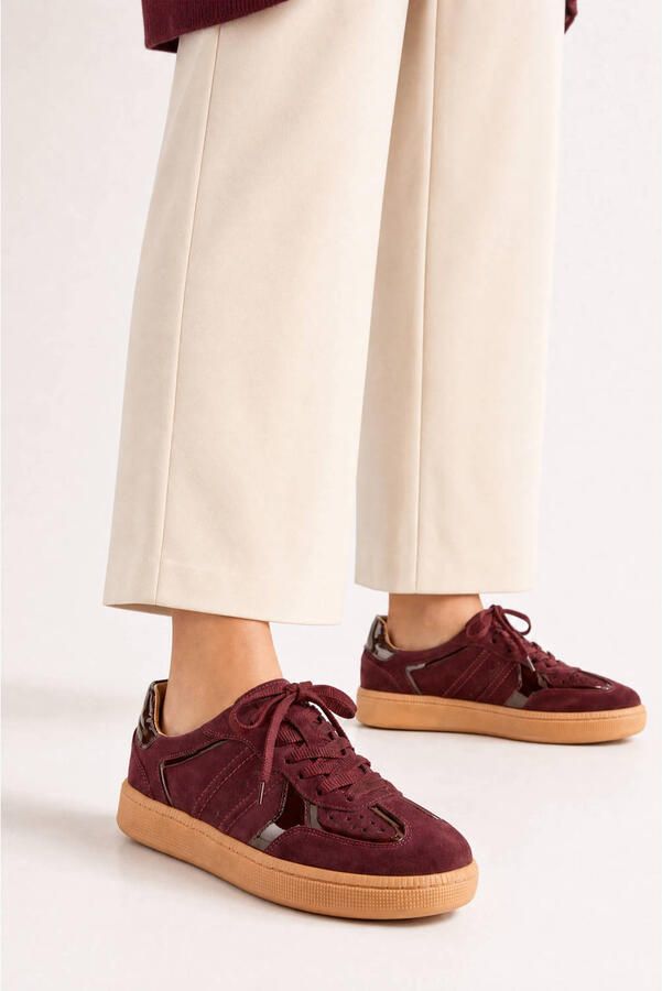DWRS Mirabel leren sneakers bordeaux - Foto 2