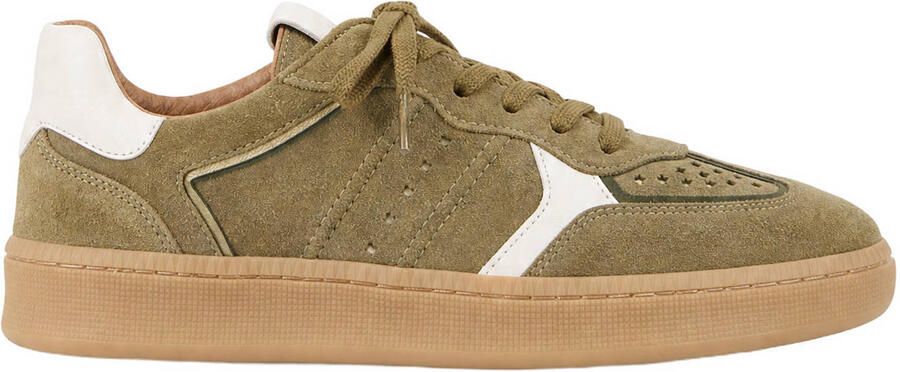 DWRS Mirabel leren sneakers groen