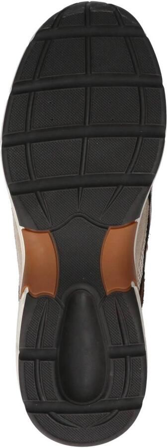 DWRS Neya leren sneakers beige donkerbruin - Foto 3