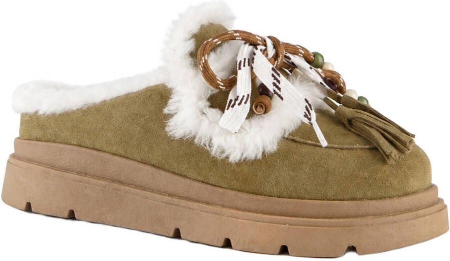 DWRS Nova leren clogs groen - Foto 2