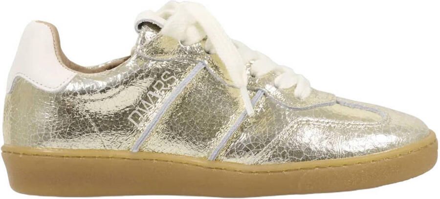 DWRS POONA leren sneakers goud metallic