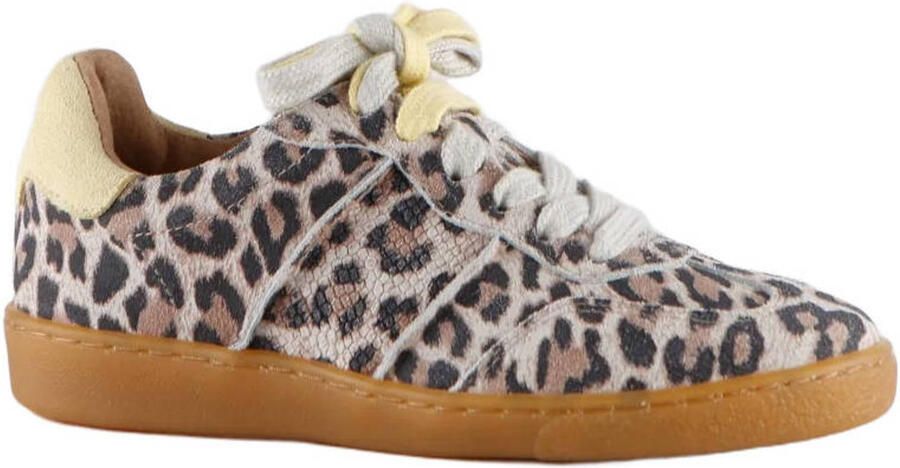 DWRS POONA leren sneakers panterprint butter - Foto 2