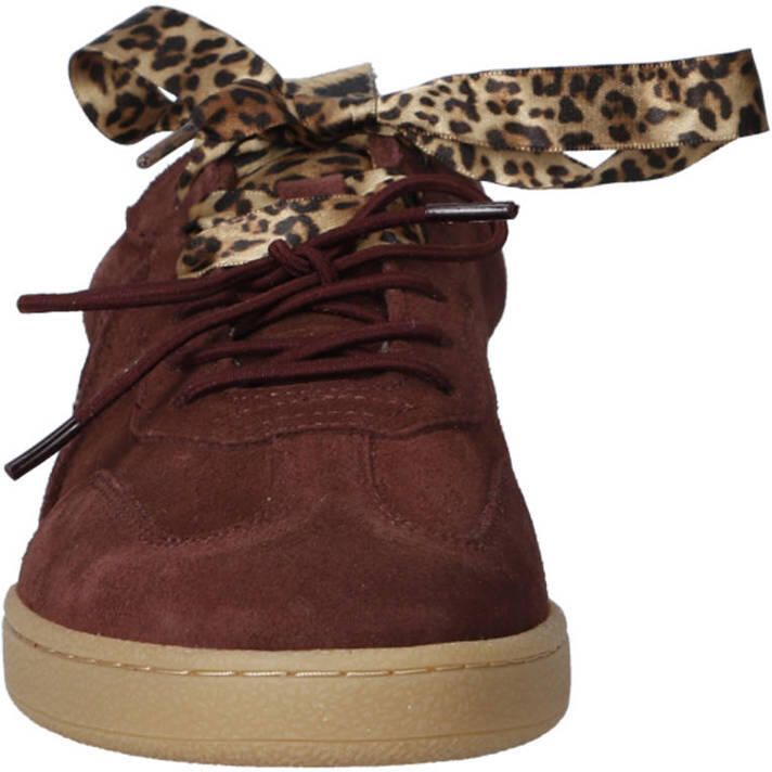 DWRS Poona suède sneakers bordeaux panter