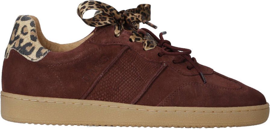 DWRS Poona suède sneakers bordeaux panter