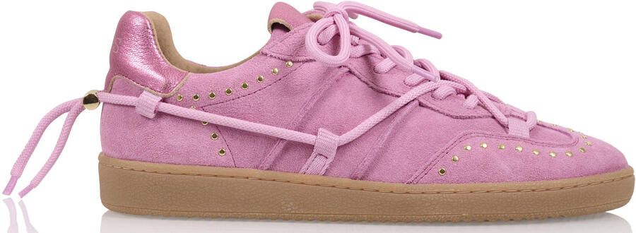 DWRS suède sneakers met studs roze