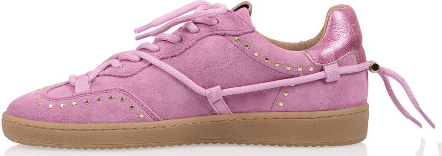 DWRS suède sneakers met studs roze - Foto 3